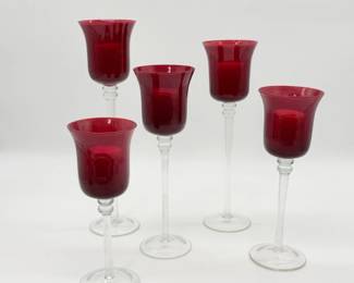 106 5PieceCandleHolders