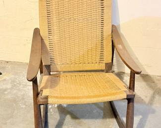8 MidCenturyModernHansWegnerStyleRockingChair