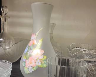 Vintage vases and crystal glasses / dishes