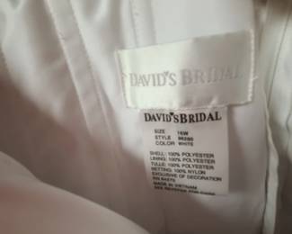Tag for bridal gown