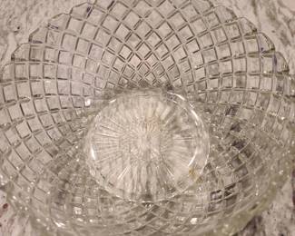 Crystal bowls, vases, decanters