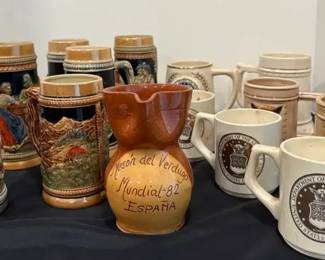 Beer Steins and Military Mugs