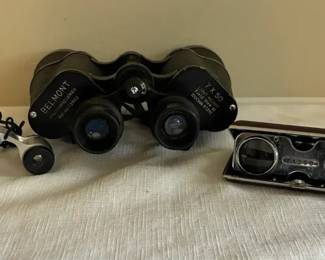Vintage Tasco Folding Opera Glasses, Belmont Binoculars,