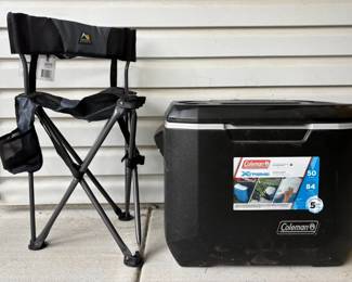 Coleman Cooler and Chair NEW