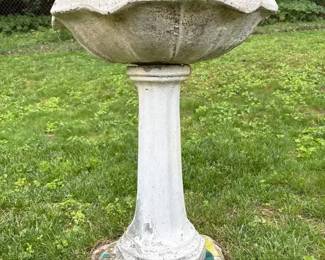 Concrete Birdbath