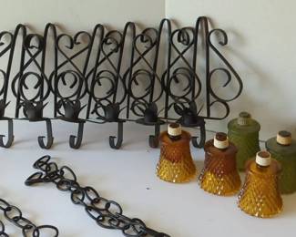 Black Iron Candle Sconces