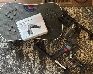 Vibration Plate, Pedal Exerciser, Heating Vibration Massage Shoulder Pad