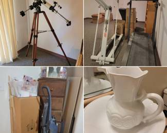 Telescope, exercise equipment, vacuum...
