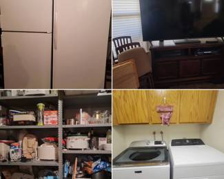 Fridge, freezer, flat screen tv, washer, dryer, slow cooker...