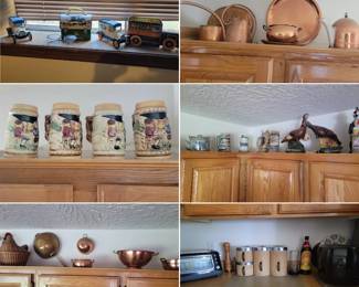 Cookie jars, toaster oven, food storage bins...