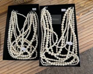 J. Graziano Pearl Necklaces