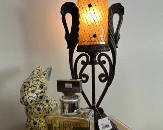 Mikasa Rabbit Figure, Mosaic Style Lamp