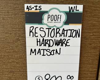 Restoration Hardware Maison