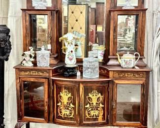 Fabulous Rosewood Etagere with inlay