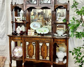 Victorian Style Rosewood Etagere