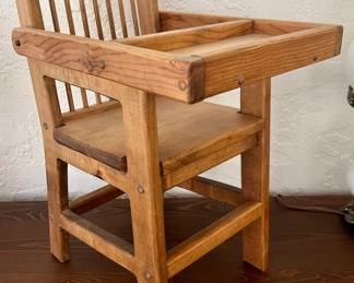 Hand-made small baby chair