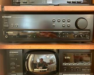 Pioneer PL-990 Turntable, Pioneer VSX 305, and Compact Disc Player PD-F906