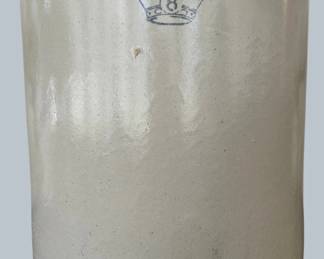 8 gallon crock by Robinson Ransbottom Co.