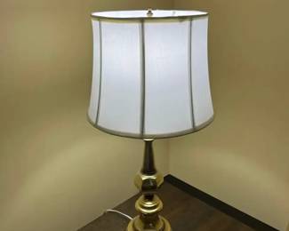 Vintage Brass Stiffel Style Lamp Pair