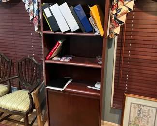 Sauder Cornerstone Library Bookcase in a Classic Cherry finish