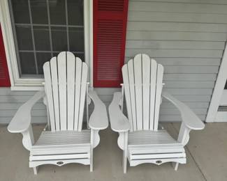 Set Of 2 Composite Patio Lounge Chairs