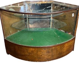 Antique Corner Display Case