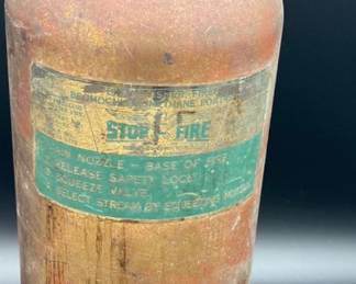 Early Copper/Brass fire Extinguisher