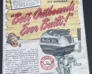 Vintage Martin Outboards Advertising
