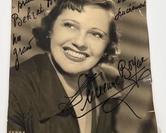 Autographed Lucienne Boyer Photograph