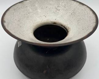 Cast Iron & Porcelain Spittoon