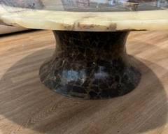 Vintage Muller's of Mexico onyx & brass coffee table