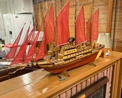 Handcrafted wooden model of treasure ships of Zhen He.