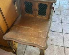 Vintage French Provincial style 2-tier step table. (2of2)