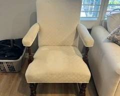 Wesley Hall Andover chair cream fabric