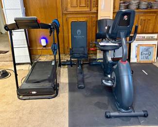 Treadmill & Schwinn Exercise Bike