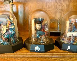 Collection of Star Trek Franklin Mint Mini Statues 