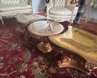 Ornate Giltwood Baroque Sofa fifth image