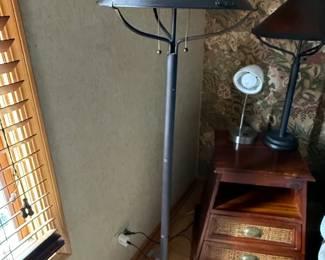 Arts and Crafts Mission Style Mica Shade Floor Lamp
