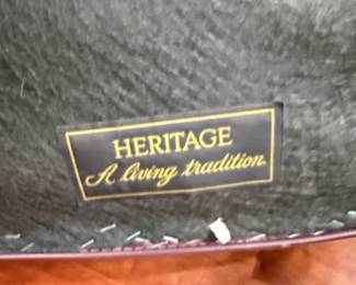 Heritage A Living Tradition Tufted Leather Wingback Chair fifth image