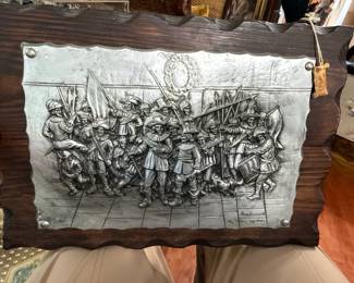 Kop Muller The Night Watch Relief Plaque by Rembrandt