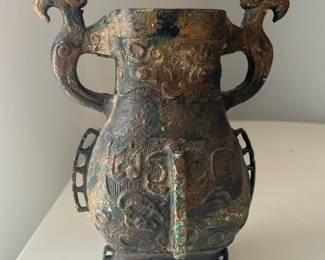 Chinese Archaistic Bronze Gu Vessel