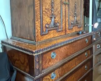 Antique armoire dresser