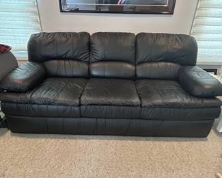 Black Leather Sofa