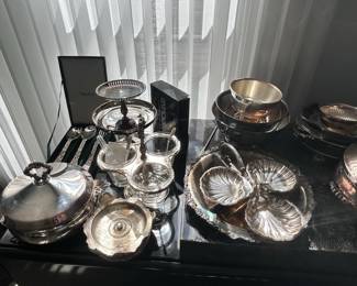 Silver Plated Serving Set