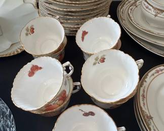 Royal Tuscan Fruit Teacup and Saucer Set
