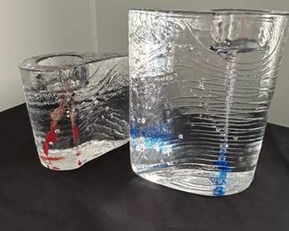 Kosta Boda Sweet Hearts Votive Candle Holders by Kjell Engman