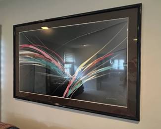 Abstract Serigraph by Elba Alvarez