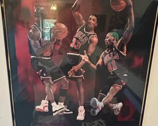 Chicago Bulls Running of the Bulls Poster
