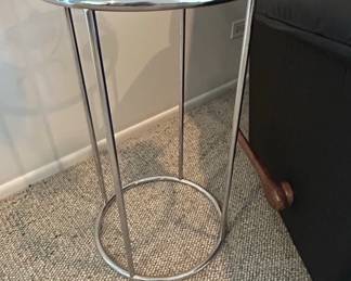 Bauhaus Style Chrome and Glass Side Table