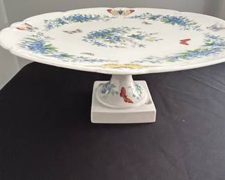 Lenox Butterfly Meadow Porcelain Cake Stand